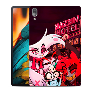 Силиконовый чехол на Lenovo Tab P11 Pro с принтом Hazbin Hotel Отель Хазбин