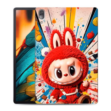 Силиконовый чехол на Lenovo Tab P11 Pro с принтом Labubu Лабубу
