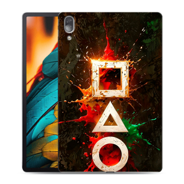 Силиконовый чехол на Lenovo Tab P11 Pro с принтом Squid Game Игра кальмара