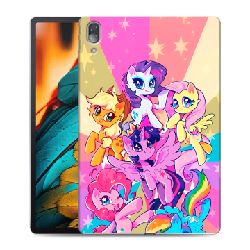 Силиконовый чехол на Lenovo Tab P11 Pro с принтом My little pony Дружба чудо