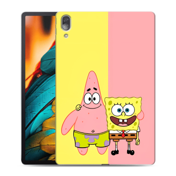Силиконовый чехол на Lenovo Tab P11 Pro с принтом Спанч боб Спанчбоб