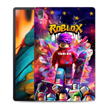 Силиконовый чехол на Lenovo Tab P11 Pro с принтом Roblox Роблокс