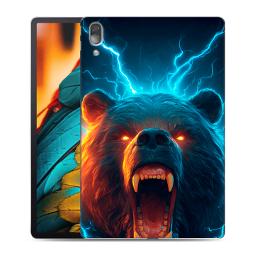 Силиконовый чехол на Lenovo Tab P11 Pro с принтом Медведь