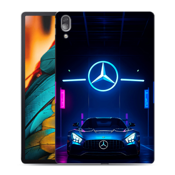Силиконовый чехол на Lenovo Tab P11 Pro с принтом Mercedes Мерседес