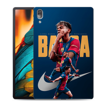 Силиконовый чехол на Lenovo Tab P11 Pro с принтом Барселона Barca Yamal 