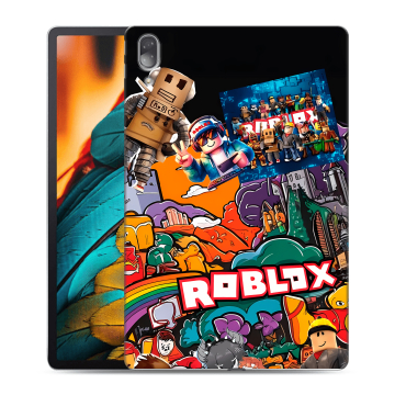 Силиконовый чехол на Lenovo Tab P11 Pro с принтом Roblox Роблокс