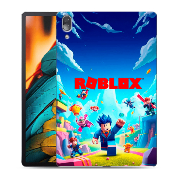 Силиконовый чехол на Lenovo Tab P11 Pro с принтом Roblox Роблокс