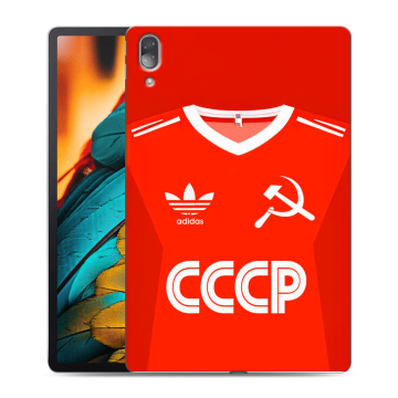 Силиконовый чехол на Lenovo Tab P11 Pro с принтом Флаг Герб СССР