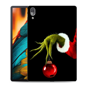 Силиконовый чехол на Lenovo Tab P11 Pro с принтом Новый год Гринч