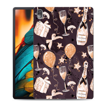 Силиконовый чехол на Lenovo Tab P11 Pro с принтом Новый год