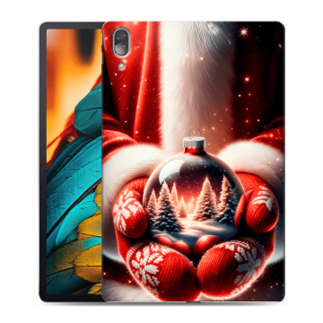 Силиконовый чехол на Lenovo Tab P11 Pro с принтом Новый год