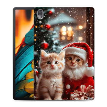 Силиконовый чехол на Lenovo Tab P11 Pro с принтом Новый год
