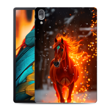 Силиконовый чехол на Lenovo Tab P11 Pro с принтом Новый год