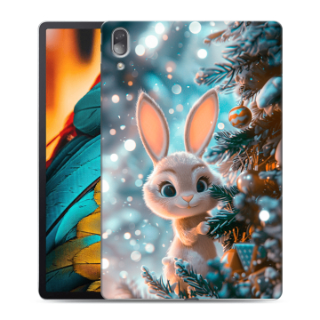 Силиконовый чехол на Lenovo Tab P11 Pro с принтом Новый год
