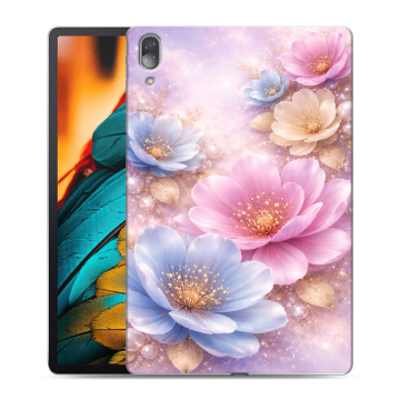 Силиконовый чехол на Lenovo Tab P11 Pro с принтом женский