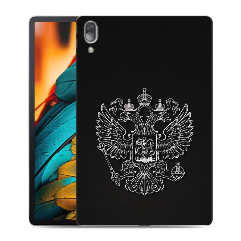 Силиконовый противоударный чехол на Lenovo Tab P11 Pro с принтом Герб России Силиконовый противоударный чехол на Lenovo Tab P11 Pro с принтом Герб России