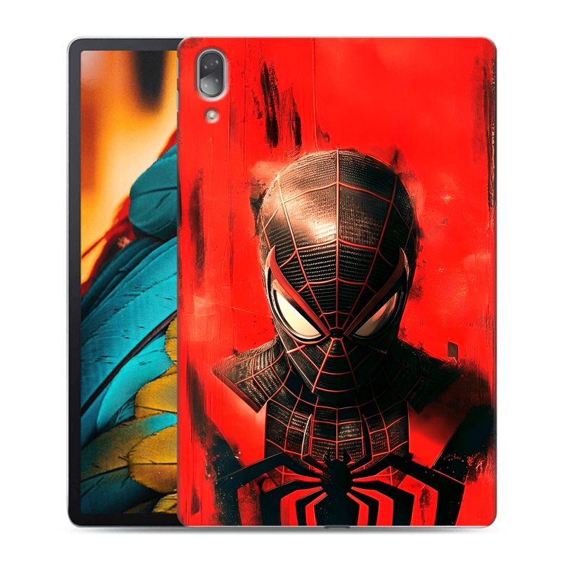 Силиконовый противоударный чехол на Lenovo Tab P11 Pro с принтом человек паук spiderman Силиконовый противоударный чехол на Lenovo Tab P11 Pro с принтом человек паук spiderman