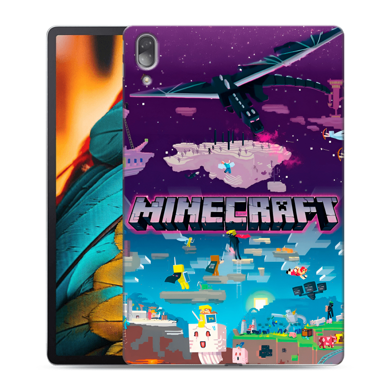 Силиконовый чехол на Lenovo Tab P11 Pro с принтом Майнкрафт Minecraft Силиконовый чехол на Lenovo Tab P11 Pro с принтом Майнкрафт Minecraft