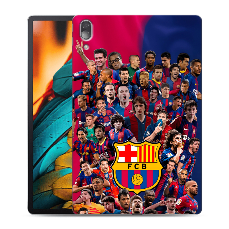 Силиконовый противоударный чехол на Lenovo Tab P11 Pro с принтом Барселона Barcelona Силиконовый противоударный чехол на Lenovo Tab P11 Pro с принтом Барселона Barcelona