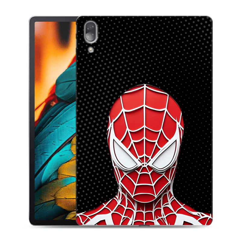 Силиконовый противоударный чехол на Lenovo Tab P11 Pro с принтом человек паук spiderman Силиконовый противоударный чехол на Lenovo Tab P11 Pro с принтом человек паук spiderman