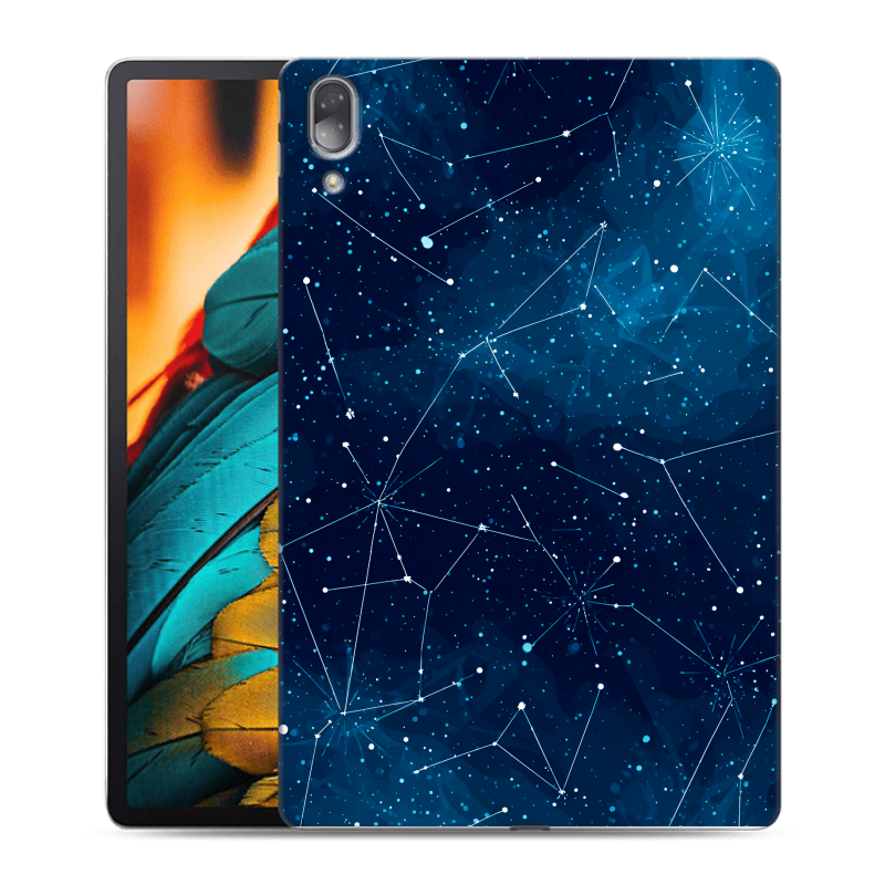 Силиконовый противоударный чехол на Lenovo Tab P11 Pro с принтом Космос звезды Силиконовый противоударный чехол на Lenovo Tab P11 Pro с принтом Космос звезды