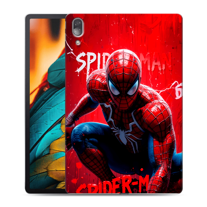 Силиконовый противоударный чехол на Lenovo Tab P11 Pro с принтом Spiderman Человек паук Силиконовый противоударный чехол на Lenovo Tab P11 Pro с принтом Spiderman Человек паук