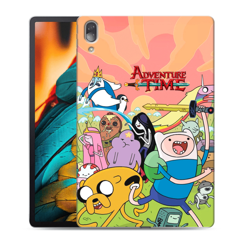 Силиконовый противоударный чехол на Lenovo Tab P11 Pro с принтом Adventure time Время приключений Силиконовый противоударный чехол на Lenovo Tab P11 Pro с принтом Adventure time Время приключений
