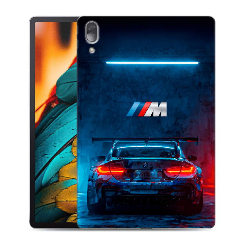 Силиконовый противоударный чехол на Lenovo Tab P11 Pro с принтом BMW БМВ Силиконовый противоударный чехол на Lenovo Tab P11 Pro с принтом BMW БМВ