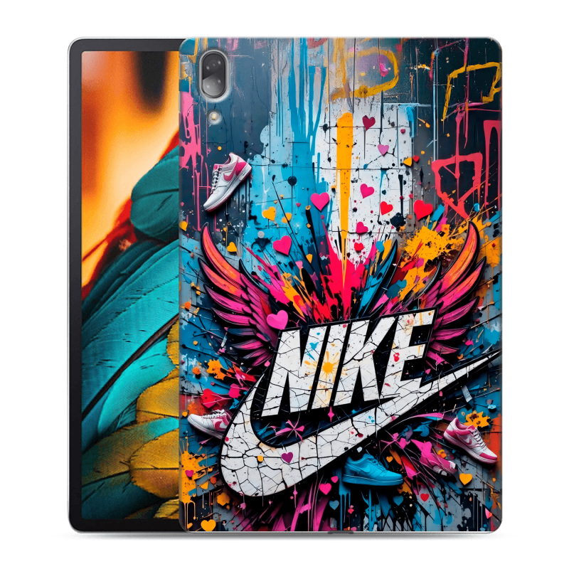 Силиконовый противоударный чехол на Lenovo Tab P11 Pro с принтом Nike Найк Силиконовый противоударный чехол на Lenovo Tab P11 Pro с принтом Nike Найк