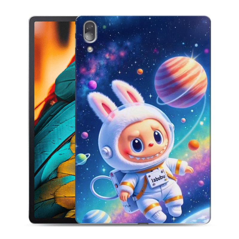 Силиконовый противоударный чехол на Lenovo Tab P11 Pro с принтом Labubu Лабубу Силиконовый противоударный чехол на Lenovo Tab P11 Pro с принтом Labubu Лабубу