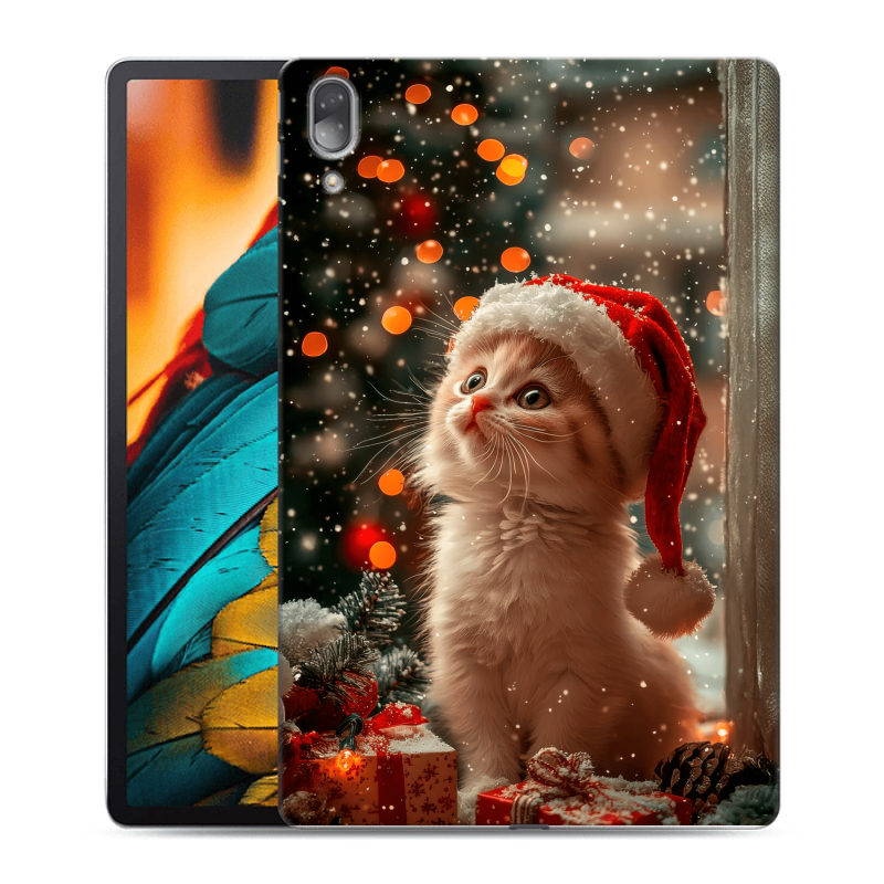 Силиконовый чехол на Lenovo Tab P11 Pro с принтом Новый год Силиконовый чехол на Lenovo Tab P11 Pro с принтом Новый год