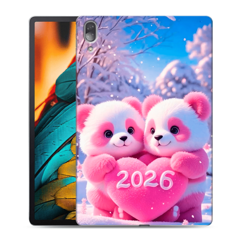 Силиконовый чехол на Lenovo Tab P11 Pro с принтом Новый год Силиконовый чехол на Lenovo Tab P11 Pro с принтом Новый год