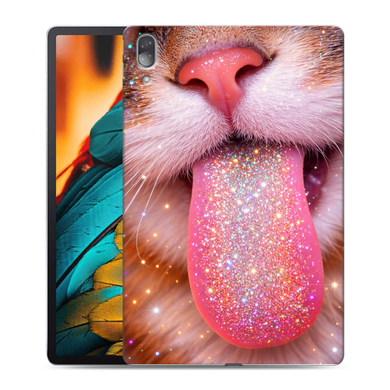 Силиконовый противоударный чехол на Lenovo Tab P11 Pro с принтом для девочек Силиконовый противоударный чехол на Lenovo Tab P11 Pro с принтом для девочек