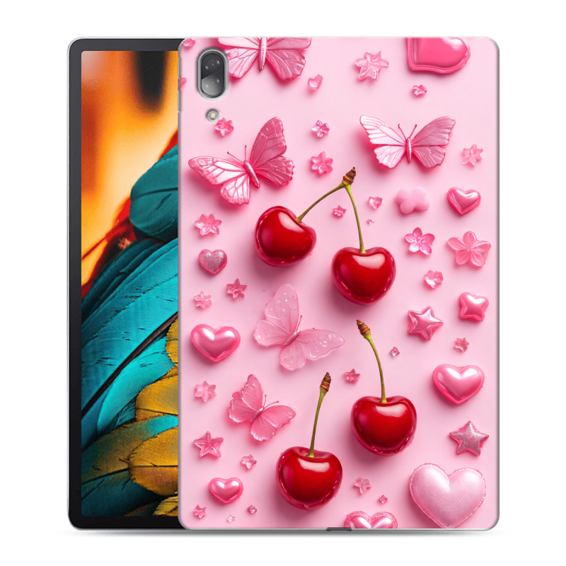 Силиконовый противоударный чехол на Lenovo Tab P11 Pro с принтом для девочек Силиконовый противоударный чехол на Lenovo Tab P11 Pro с принтом для девочек