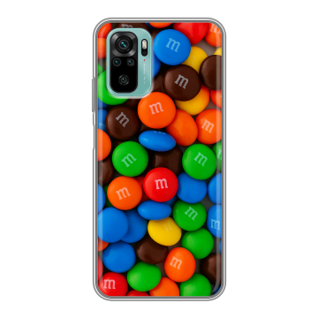 Силиконовый чехол на Xiaomi RedMi Note 10 с принтом Конфеты Силиконовый чехол на Xiaomi RedMi Note 10 с принтом Конфеты