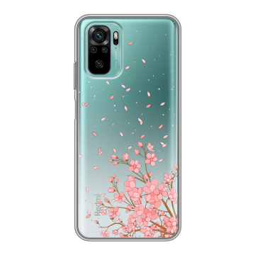 Силиконовый чехол на Xiaomi RedMi Note 10 с принтом Ветка сакуры