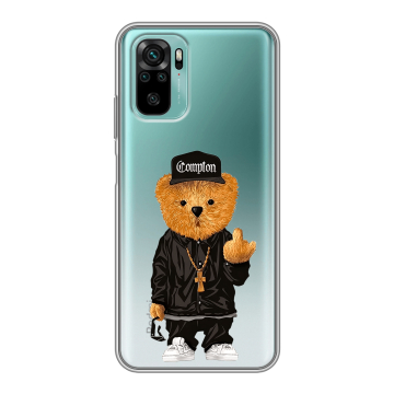 Силиконовый чехол на Xiaomi RedMi Note 10 с принтом Мишка