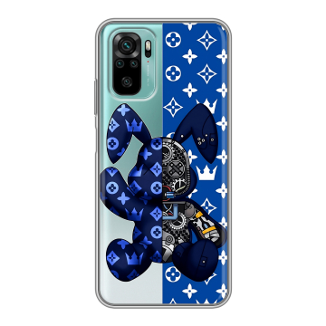 Силиконовый чехол на Xiaomi RedMi Note 10 с принтом Луи робот Силиконовый чехол на Xiaomi RedMi Note 10 с принтом Луи робот