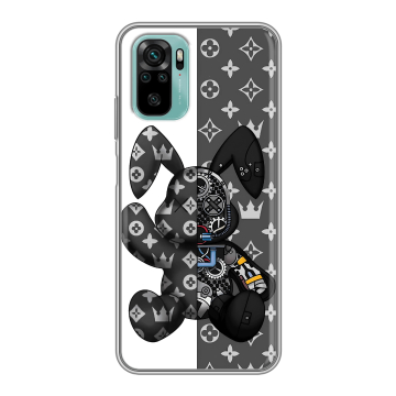 Силиконовый чехол на Xiaomi RedMi Note 10 с принтом Луи робот Силиконовый чехол на Xiaomi RedMi Note 10 с принтом Луи робот