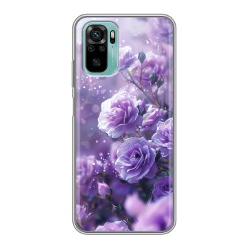 Силиконовый чехол на Xiaomi RedMi Note 10 с принтом Розы цветы