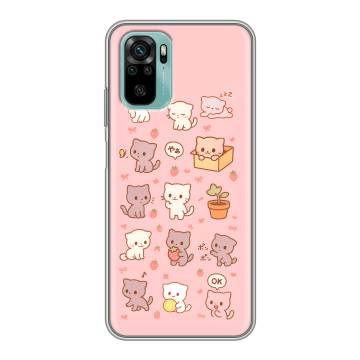 Силиконовый чехол на Xiaomi RedMi Note 10 с принтом Hello Kitty Хелоу Кити Силиконовый чехол на Xiaomi RedMi Note 10 с принтом Hello Kitty Хелоу Кити