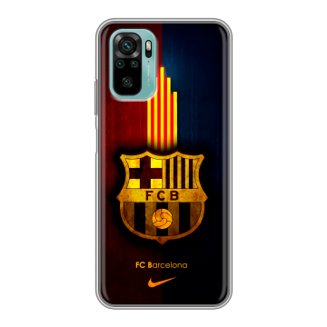 Силиконовый чехол на Xiaomi RedMi Note 10 с принтом Барселона Barcelona Силиконовый чехол на Xiaomi RedMi Note 10 с принтом Барселона Barcelona
