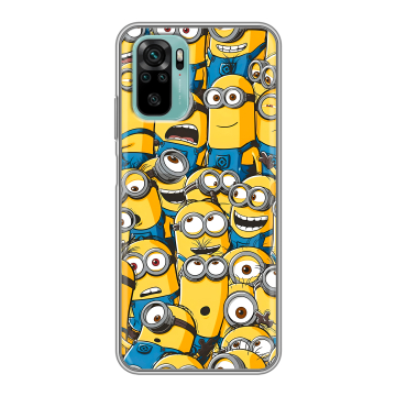Силиконовый чехол на Xiaomi RedMi Note 10 с принтом Миньоны Силиконовый чехол на Xiaomi RedMi Note 10 с принтом Миньоны