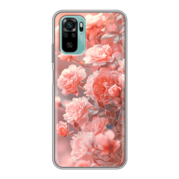 Силиконовый чехол на Xiaomi RedMi Note 10 с принтом Розы цветы Силиконовый чехол на Xiaomi RedMi Note 10 с принтом Розы цветы