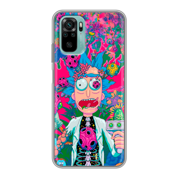 Силиконовый чехол на Xiaomi RedMi Note 10 с принтом Рик и Морти Rick Morty Силиконовый чехол на Xiaomi RedMi Note 10 с принтом Рик и Морти Rick Morty