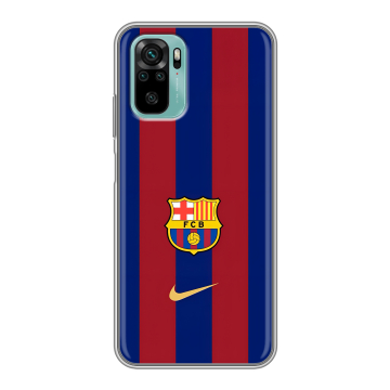 Силиконовый чехол на Xiaomi RedMi Note 10 с принтом Барселона Barcelona