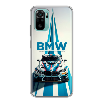 Силиконовый чехол на Xiaomi RedMi Note 10 с принтом БМВ BMW Силиконовый чехол на Xiaomi RedMi Note 10 с принтом БМВ BMW