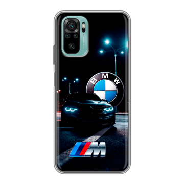 Силиконовый чехол на Xiaomi RedMi Note 10 с принтом БМВ BMW