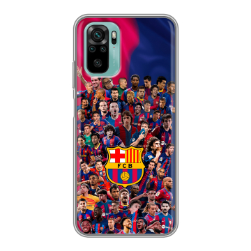 Силиконовый чехол на Xiaomi RedMi Note 10 с принтом Барселона Barcelona Силиконовый чехол на Xiaomi RedMi Note 10 с принтом Барселона Barcelona