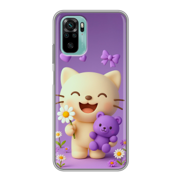Силиконовый чехол на Xiaomi RedMi Note 10 с принтом для девочек Силиконовый чехол на Xiaomi RedMi Note 10 с принтом для девочек